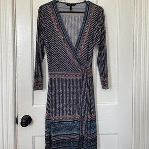 BCBGMaxAzria - Patterned Wrap Dress